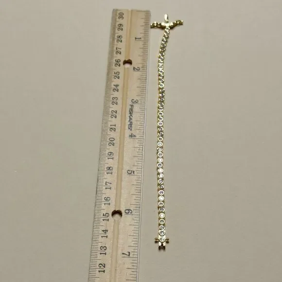 Gold Tennis Bracelet #1942 - Picture 5 of 5